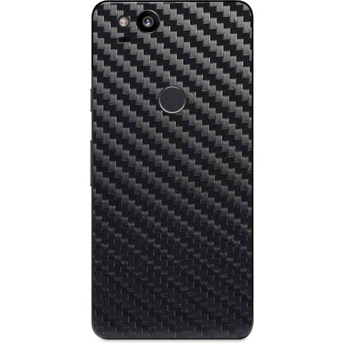 Black Carbon Fiber Specialty Texture Material Google Pixel 2 Skin